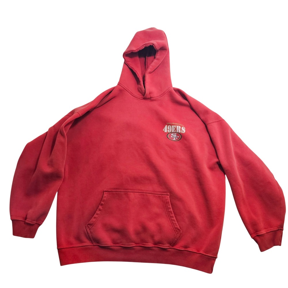 Abercrombie & Fitch Hoodie XXXL Tall Red San Francisco 49ers Super Bowl Graphic